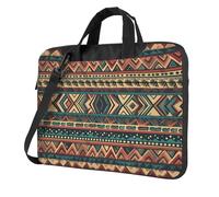Borsa a tracolla per computer portatile, unisex, impermeabile, borsa messenger per i nativi americani, 1 borsa per laptop con manico a tracolla, Nero, 13 inch