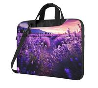 Borsa a tracolla per computer portatile, viola lavanda, borsa a tracolla per computer da 13 pollici