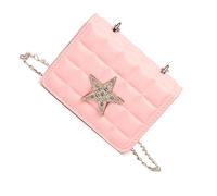 Borsa a tracolla per donna Borsa a catena Strass Star Crossbody Trend Incontri PU Leather Messenger Strass Star Shoulder For Women Square Crossbody Incontri, B, One Size