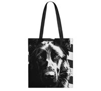 Borsa a tracolla per donne e uomini con bandiera del pastore tedesco