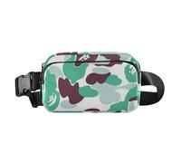 Borsa a tracolla per donne e uomini, impermeabile, con tracolla regolabile, per shopping, sport, lavoro, colore grigio-verde mimetico, Camuffamento grigio-verde, 1 size