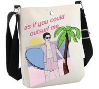 Borsa a tracolla per fan del film Vampire Movie Meme Team Edward, regalo per amanti del surf, idea regalo per gli amanti del surf, Outsurf Me Cb Eu, 8.27 Inches ×6.5 Inches × 0.79 Inches