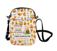 Borsa a tracolla per fan di Pooh Bear Regali WDW Magic Kingdom Character Borsa a tracolla Pooh Bear regalo per amanti, Pooh Bear Cb Regno Unito, 17 cm x 21 cm x 1 cm