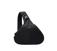 Borsa A Tracolla per Fotocamera DSLR, Impermeabile, da Viaggio, Piccola, per Fotografia, Borsa A Tracolla Triangolare per Fotocamera Digitale, Nera