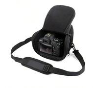 Borsa a tracolla per fotocamera reflex digitale, custodia compatta per obiettivi DSLR, adatta per modelli come D3100, D3200, D7100 e altri neroEVA