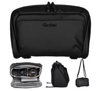 Borsa a Tracolla per Fotocamera, Rollei Fotoliner Ocean Slingbag S Zaino Fotografico Piccolo a Spalla Singola Compatibile con Macchina Fotografica DSLR e Accessori Nero Borsa-Fotocamera-Zaino-Piccolo