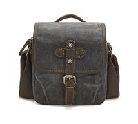 BORSA A TRACOLLA PER FOTOCAMERA WIGENTO per in canvas taglia S - Materiale in canvas cerato e cotone