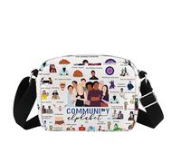 Borsa a tracolla per i fan della serie TV con lettere dell'alfabeto, idea regalo ispirata al programma televisivo, Commbag, Medium