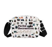 Borsa a tracolla per i fan della serie TV con lettere dell'alfabeto, idea regalo ispirata al programma televisivo, Parchi-rbag, Medium