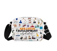 Borsa a tracolla per i fan della serie TV con lettere dell'alfabeto, idea regalo ispirata al programma televisivo, Arresbagde-ve, Medium