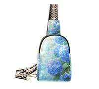 Borsa a tracolla per il corpo alla moda Blue Hydrangea Motto Spring Flower borsa robusta per pannolini per escursioni, Blue Hydrangea Motto Fiore di primavera, 1 size