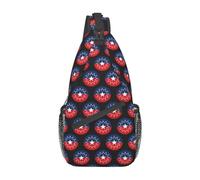 Borsa a tracolla per il Mese della Storia Nera e Juneteenth per uomo e donna, borsa a spalla alla moda, borsa a tracolla leggera, zaino sportivo da escursionismo e corsa.