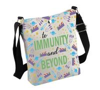 Borsa a tracolla per la sensibilizzazione al vaccino per l'immunità e oltre, regalo per infermieri, studenti, regalo medico, E oltre la borsa
