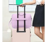 Borsa a tracolla per laptop resistente all'acqua, borsa a tracolla sottile da 15,6" per laptop e tablet - Viola/Blu/Grigio/Rosa, 40,5x30x3 cm,
