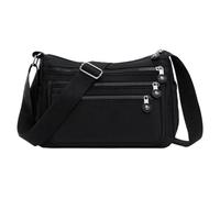 Borsa a tracolla per le donne borsa a tracolla borsa messaggeri alla moda Pocketbook impermeabili multi tasche regali impermeabili nylon messenger borse e borse, Nero , One Size