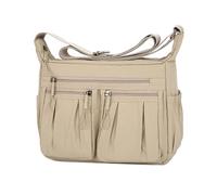 Borsa a tracolla per le donne borsa a tracolla borsa messaggeri borsa alla moda Pocketbook impermeabile multi tasche regali multi tasca spalla, cachi, One Size