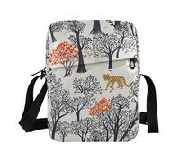 Borsa a tracolla per le donne borse a tracolla per le donne borsa casual a tracolla borsa a tracolla per donna tracolla regolabile per la scuola foreste leopardo beige
