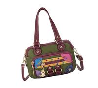 Borsa A Tracolla Per Le Donne Crossbody Borse Con Spalline Rimovibili Grumi Di Pelle Toted Borse Con Cerniera, verde