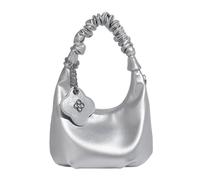 Borsa a tracolla per le donne pochette borsa a tracolla alla moda borse a tracolla con cinghie rimovibili per lavoro shopping viaggio cerniera borsa a tracolla in ecopelle, Argento