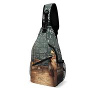 Borsa a tracolla per matematica scolastica per adulti, borsa a tracolla multi-tasca, zaino per festival, allenamento, viaggi