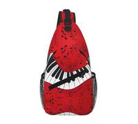 Borsa a tracolla per pianoforte con note musicali, borsa a tracolla, tracolla in vita, marsupio da uomo e donna