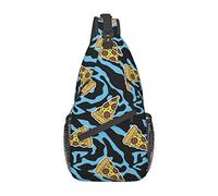 Borsa a tracolla per pizza a strisce zebrate, borsa a tracolla casual a tracolla da escursionismo zaino a tracolla a tracolla zaino da viaggio per uomo donna