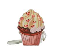 Borsa a tracolla per ragazze Cupcake Bag Borse in pelle PU Borsa Cupcake Box Crossbody Per Le Donne Ragazza Struttura Interna Multifunzionale, A, One Size