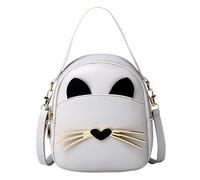 Borsa a Tracolla per Ragazze, Principessa Borsa per Bambina,alla Moda, Mini Piacevole a Tracolla,Mano e a Spalla Piccola Ragazza Compleanno Natale Idea Regalo (Grigio)