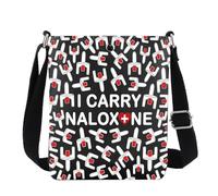 Borsa a tracolla per riduzione del danno SCS Worker Regali Overdose Consapevolezza Regali Riduzione del danno Salva vite Borsa a tracolla, I Carry Naloxone Uk3, 111