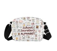 Borsa a tracolla per segretaria scolastica, regalo di apprezzamento, segretaria scolastica, per personale di front office e assistente amministrativo, Sch-secretarybag, Medium
