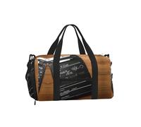Borsa a tracolla per sport, borsa da viaggio con stampa di simboli matematici, perfetta per palestra, campeggio, viaggi di lavoro, Film Clapperboard Pattern, One Size