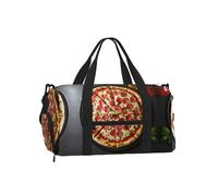 Borsa a tracolla per sport, borsa da viaggio con stampa di simboli matematici, perfetta per palestra, campeggio, viaggi di lavoro, Pizza Grande, One Size