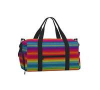 Borsa a tracolla per sport, borsa da viaggio con stampa di simboli matematici, perfetta per palestra, campeggio, viaggi di lavoro, Motivo arcobaleno., One Size