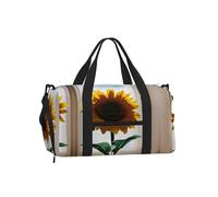 Borsa a tracolla per sport, borsa da viaggio, con stampa mandala, perfetta per palestra, campeggio, viaggi di lavoro, Bellissimi girasoli., One Size