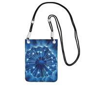 Borsa a tracolla per telefono cellulare blu con dente di leone borse a tracolla impermeabile per telefono cellulare borsa a tracolla per le donne