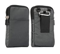 Borsa a tracolla per telefono cellulare, da uomo, verticale, da 6,9 pollici, impermeabile, per cellulare, portafoglio, mini borsa a tracolla per passaporto, con moschettone e passante per cintura