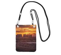 Borsa a tracolla per telefono cellulare Las Vegas Tramonto Borse a tracolla impermeabile per telefono cellulare borsa a tracolla per le donne