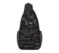 Borsa a Tracolla per Uomo Donna, per Matematica Funzione Matematica Sin Cos, Zaino a Spalla Borse a Petto Crossbody Zainetto per Escursioni all'aperto Campeggio Escursioni in Bicicletta
