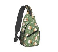 Borsa a tracolla per uomo e donna, con stampa di porcellini d'India, per viaggi ed escursioni