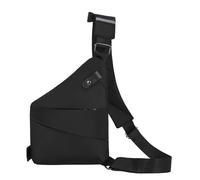 Borsa a tracolla per uomo e donna, leggera, multifunzionale, da viaggio, scientifica, alla moda, casual, da lavoro, sinistra, destra, comoda, sicura per furti, Nero , 31x23x2cm/ 12.2x9.1x0.8in