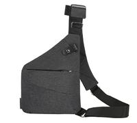 Borsa a tracolla per uomo e donna, leggera, multifunzionale, da viaggio, scientifica, alla moda, casual, da lavoro, sinistra, destra, comoda, sicura per furti, Grigio, 31x23x2cm/ 12.2x9.1x0.8in