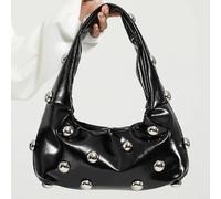 Borsa a tracolla personalizzata con rivetti in PU Borse a tracolla vintage in tinta unita Y2K Borsa da donna di moda Borsa a tracolla di marca di lusso