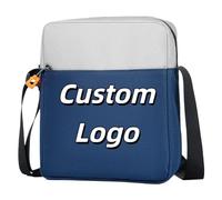 Borsa A Tracolla Personalizzata Uomo Donna Borsa Da Viaggio Personalizzata Logo con Testo Fotografico Borsa A Tracolla Antifurto Di Grande Capacità Uso Quotidiano Color1,18.5 * 6.5 * 23CM