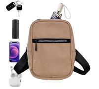 Borsa a tracolla piccola alla moda | Borsa da petto leggera per il trasporto quotidiano - Borsa da petto impermeabile, alla moda e casual per telefono | Borsa a tracolla piccola alla moda, cachi., Se