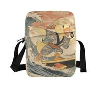 borsa a tracolla piccola borsa a tracolla per donna borsa a tracolla borsa a tracolla borsa a mano per donna tracolla regolabile per la scuola giapponese oceano mare onde surf anatra