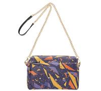 Borsa a tracolla piccola in stile lavanda per le donne in pelle vegana borsa da donna con cerniera borse a mano