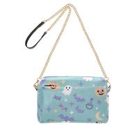 Borsa a tracolla piccola per le donne in pelle vegana borse da donna impermeabili borse a tracolla Halloween mini icone spettrali Medley