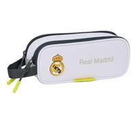 Borsa a tracolla piccola Real Madrid 25/26 per scuola e tempo libero giornaliero - Borsa a tracolla piccola Real Madrid con tracolla regolabile e tasche multiple, Portatutto doppio, Moderno