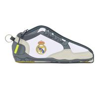 Borsa a tracolla piccola Real Madrid 25/26 per scuola e tempo libero giornaliero - Borsa a tracolla piccola Real Madrid con tracolla regolabile e tasche multiple, Astuccio per scarpe, Moderno