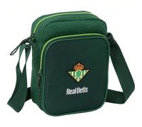 Borsa a tracolla piccola resistente all'acqua - Con tracolla regolabile - Borsa a tracolla con stemma ufficiale del Real Betis Balompié - Compatta e funzionale, ideale per l'uso quotidiano Porta con t